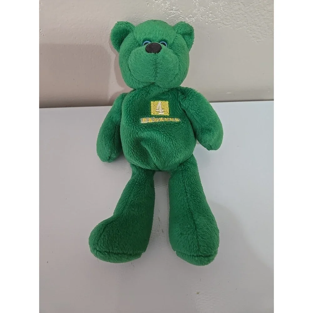 Vtg 1998 Brett Favre Beanie Bear Green Bay Packers NFL Limited Treasures Plush 4